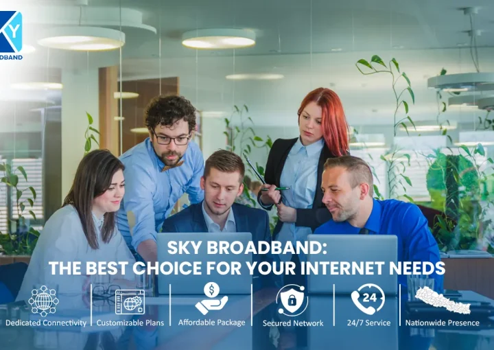 Blog banner showing the benefits of the best choice of internet in Kathmandu.