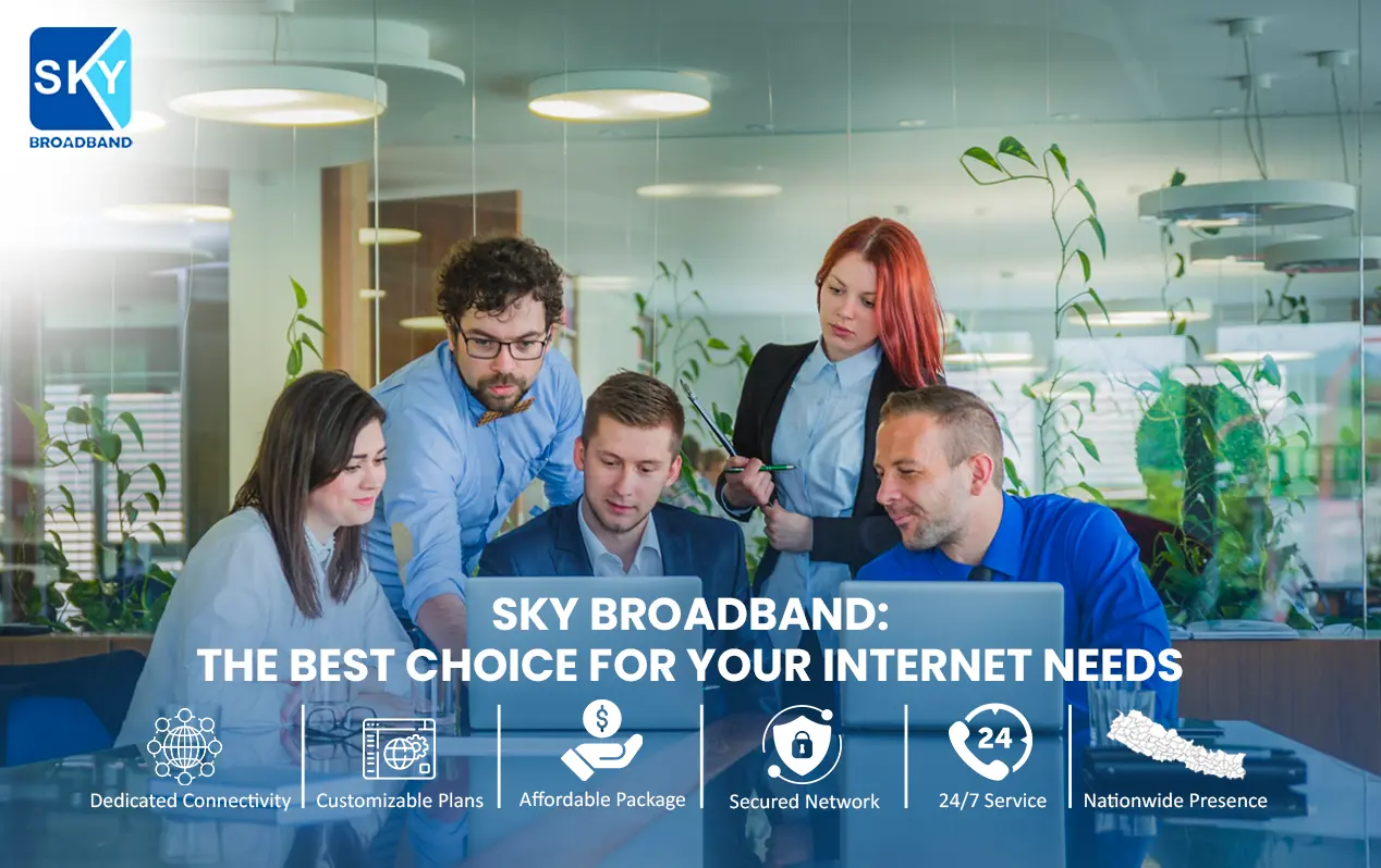 Blog banner showing the benefits of the best choice of internet in Kathmandu.